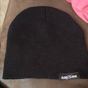 Flag nor fail black beanie